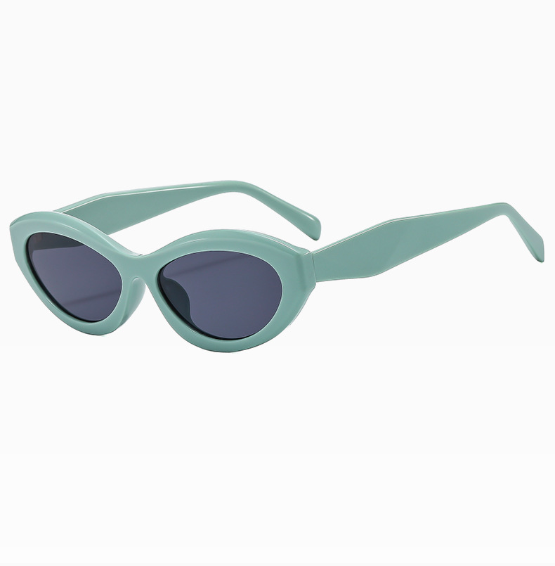 60g Weight Full Frame Glasses Structure Sunglasses Classification Ac, UV400 Protection Lens Material Cat Eye Glasses Style Outdoor, Travel Occasion Solid Color Pattern Women's Gender Simple Style, Streetwear Style Black Color Simple Style Streetwear Solid Color Ac UV400 Protection Cat Eye Full Frame Women's Sunglasses 10