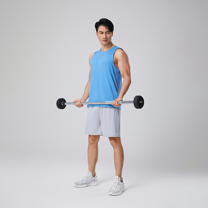 Verano running sports suit hombre entrenamiento de maratón atletismo ligero cool suit chaleco suelto hombre image 4