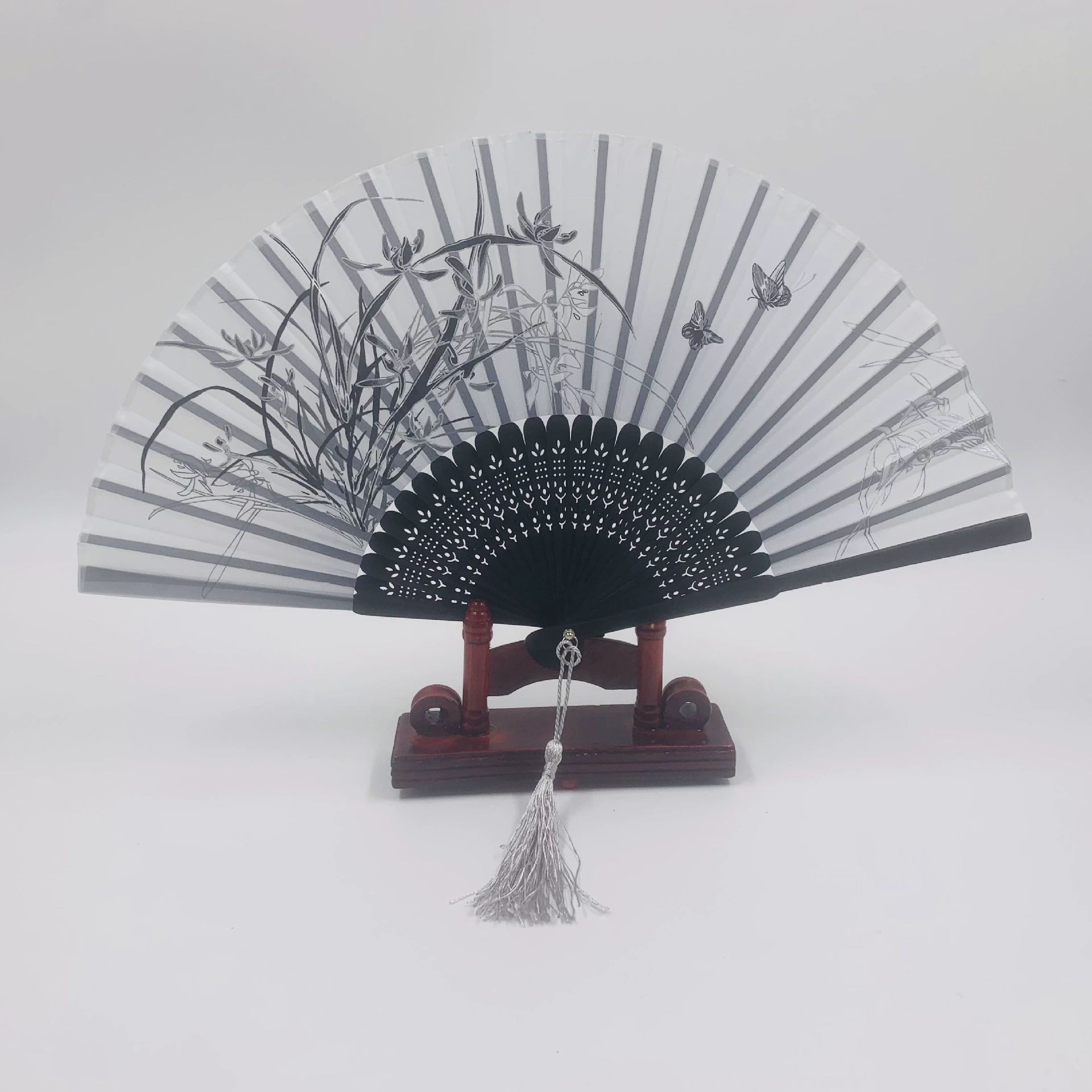 Folding Hand Fan Hanfu Style, Silk-screen Print, High-definition Patterns, Fine Workmanship