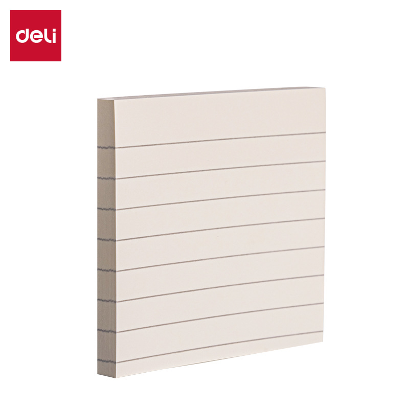 델리 BT300 메모장 76mm × 76mm100 (흰색 수평선) (이)