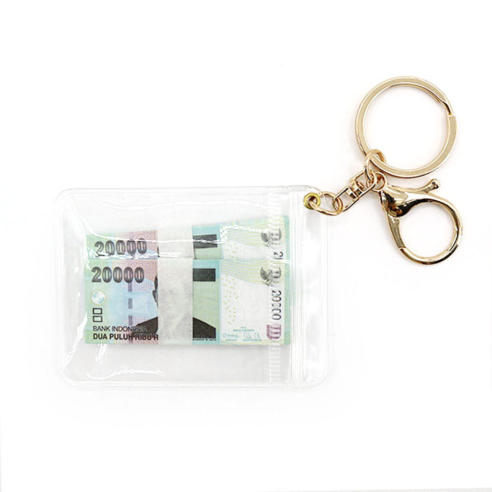 Simulación de dólar de Taiwán, dólar estadounidense, libra, won coreano, moneda indonesia, llavero, colgante de billetes de papel, medalla de oro, colgante de barra de oro, máquina de bebé