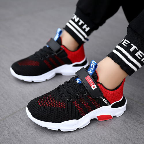 Children's running shoes for boys, spring and summer edition, breathable mesh shoes for children, suitable for middle-aged children