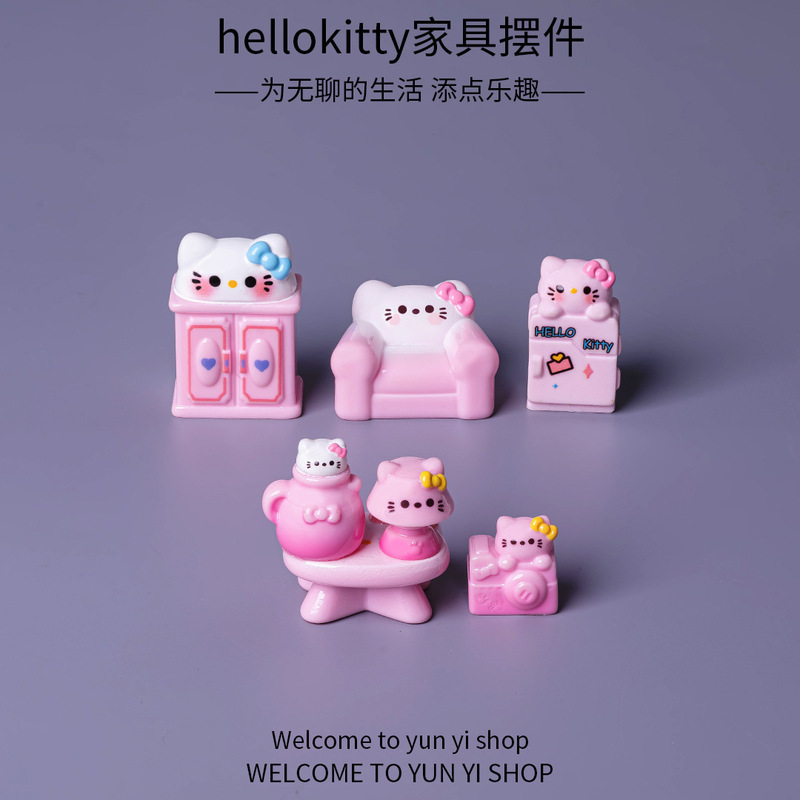 微景观创意可爱猫咪家具动物盲盒装饰品配件办公室桌面迷你小摆件|undefined