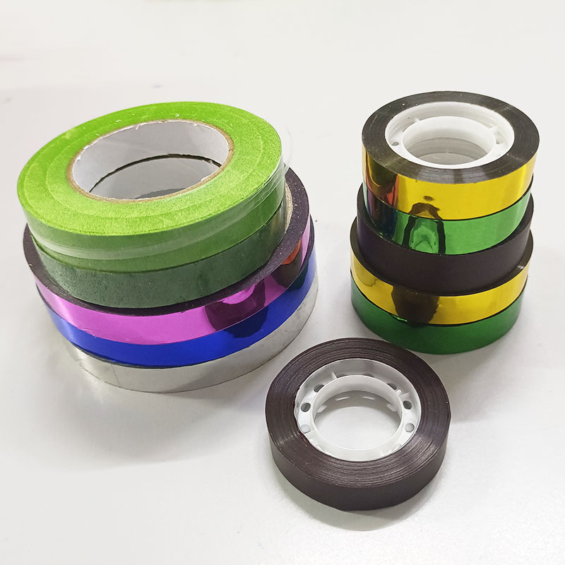 Laser Tape DIY Handmade Beaded Flower Materials Shiny Glitter Wire Mesh Floral Self-Adhesive Tape Wholesale Accessories in Stock