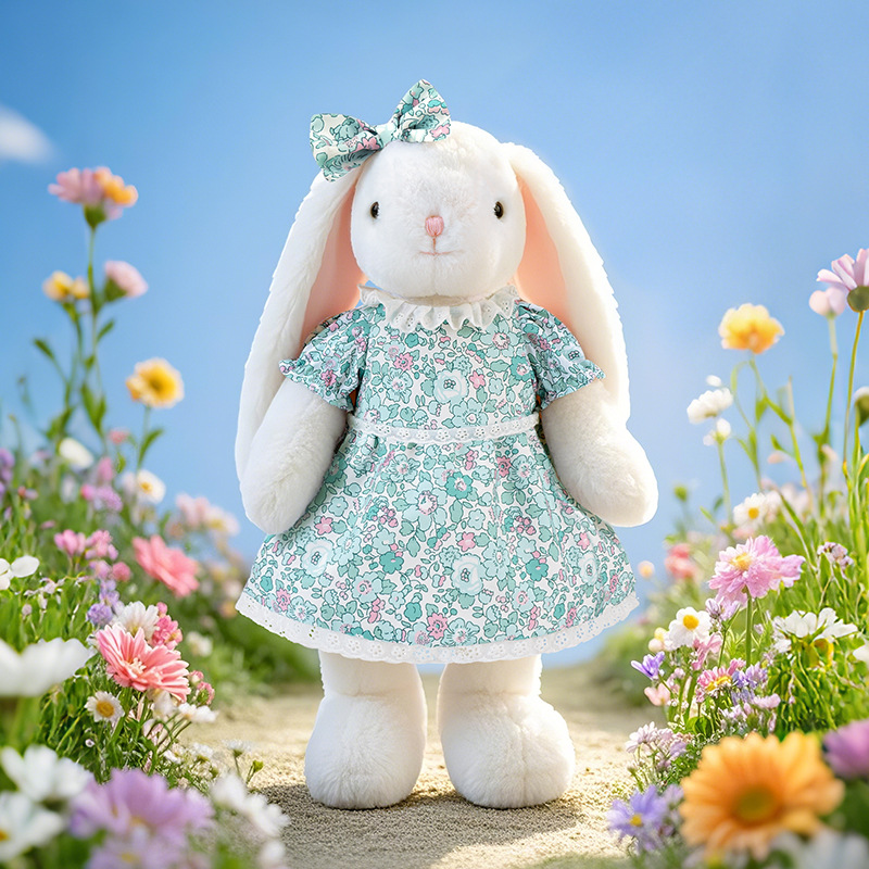 Juguete de peluche, conejito, lindo regalo, decoración, muñeca, jardín, patio, conejito floreciente, muñeca floral para dormir