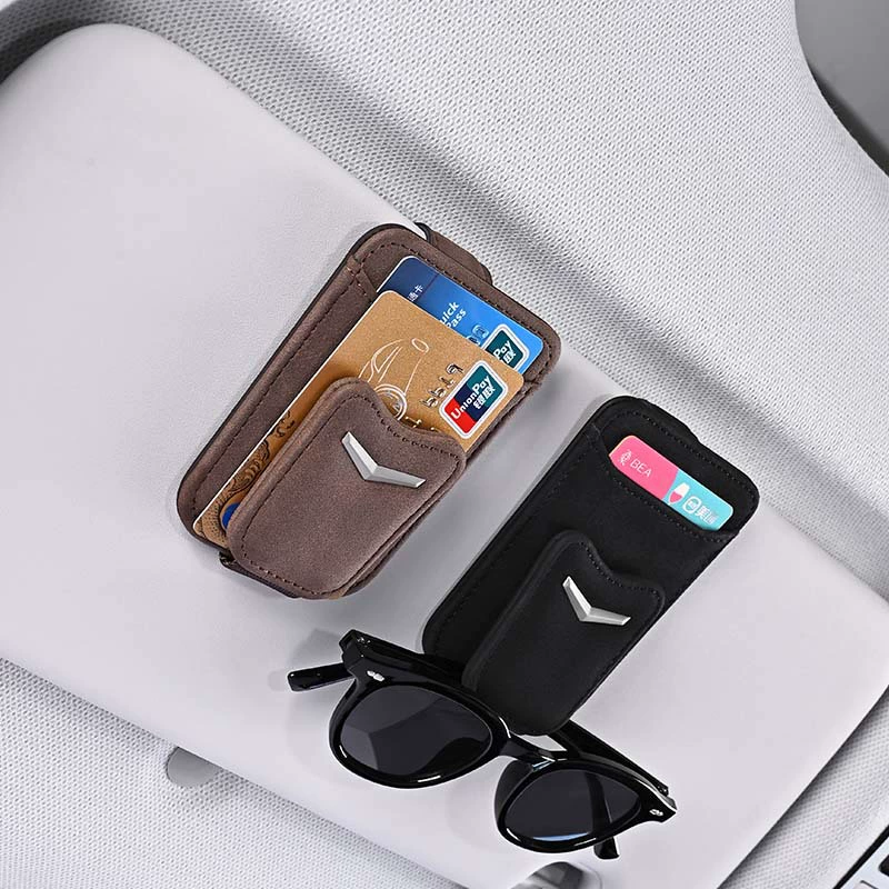 Кросс-бордерный держатель для очков в машину, клипса для солнцезащитных очков, крепление для солнцезащитных очков на козырек, клипса для хранения очков в автомобиле