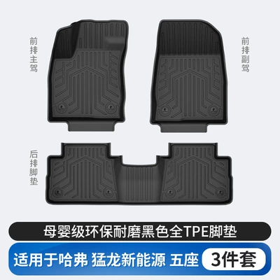 Modelə uyğun ayaqaltı – Floor Mats - haval-raptor-tpe-floor-mats-single-layer