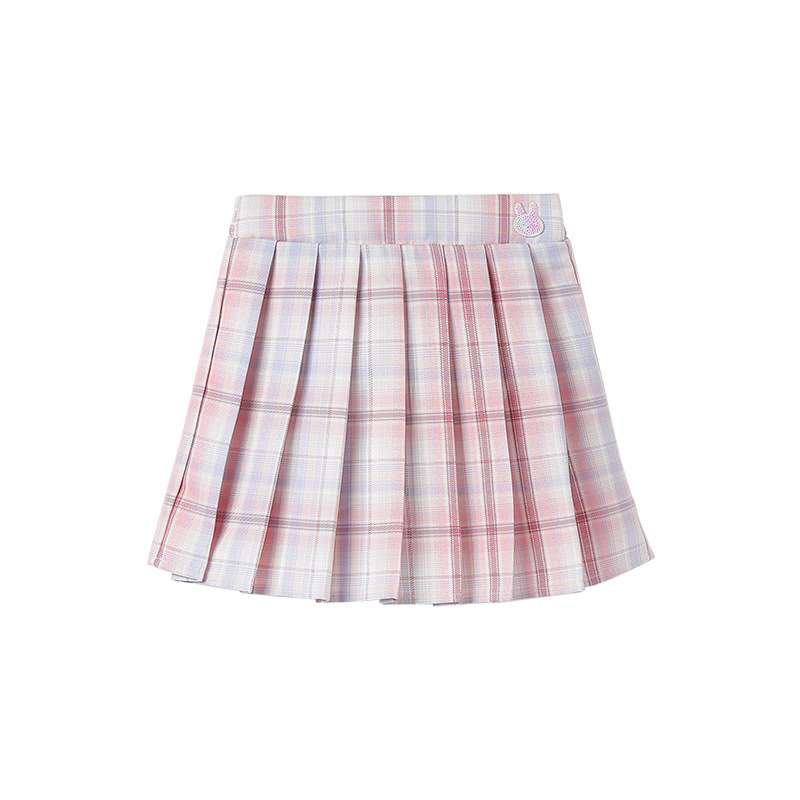 MQDMINI children's dress girls skirt pleated skirt spring new children's style all match preppy skirt