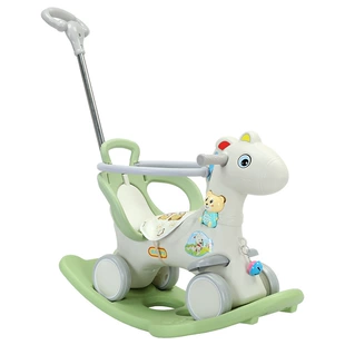 Деревянная лошадка-качалка 1–3–5 лет подарок