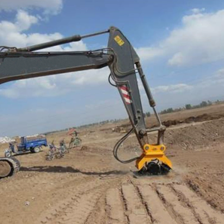 Экскаватор плоский вибрационный утрамбатор небольшой двухсторонний вибрационный барабан высокочастотный дорожный вибрационный утрамбовщик