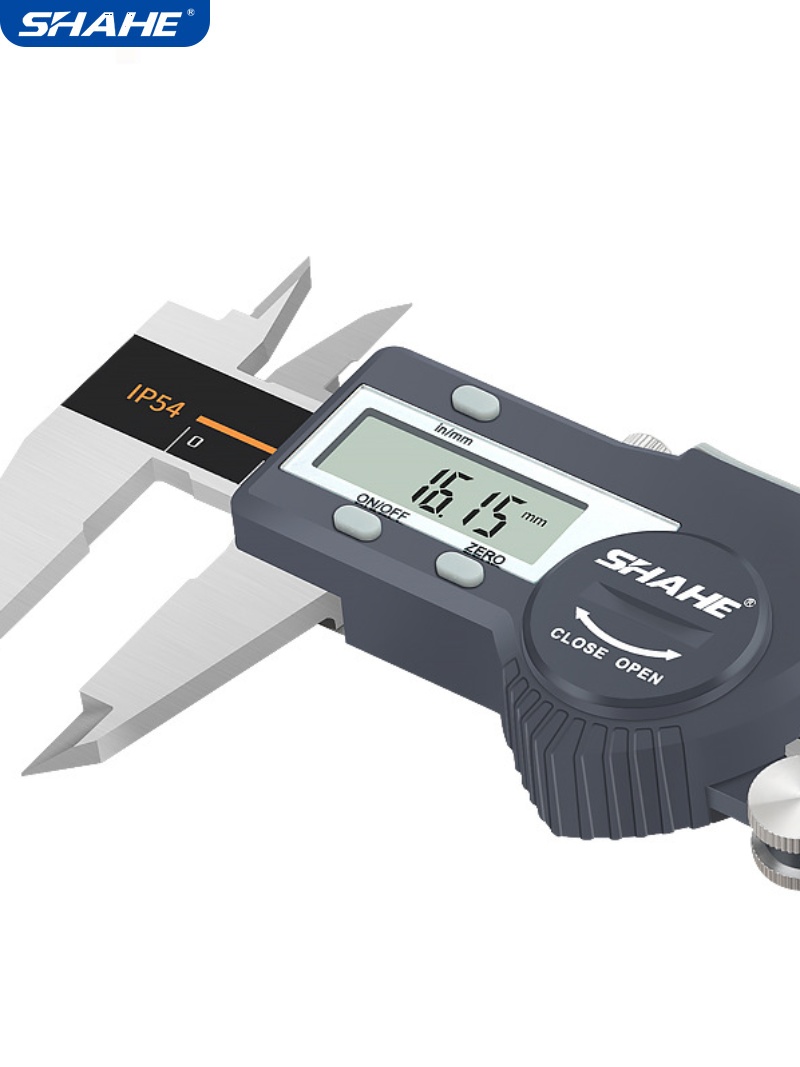 SHAHE电子数显游标卡尺0-150防水数显卡尺USB高精度量具测量
