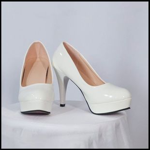 Cosplay Universal Black Leather Universal Cos School Uniform Universal Cos High Heels Universal Cos