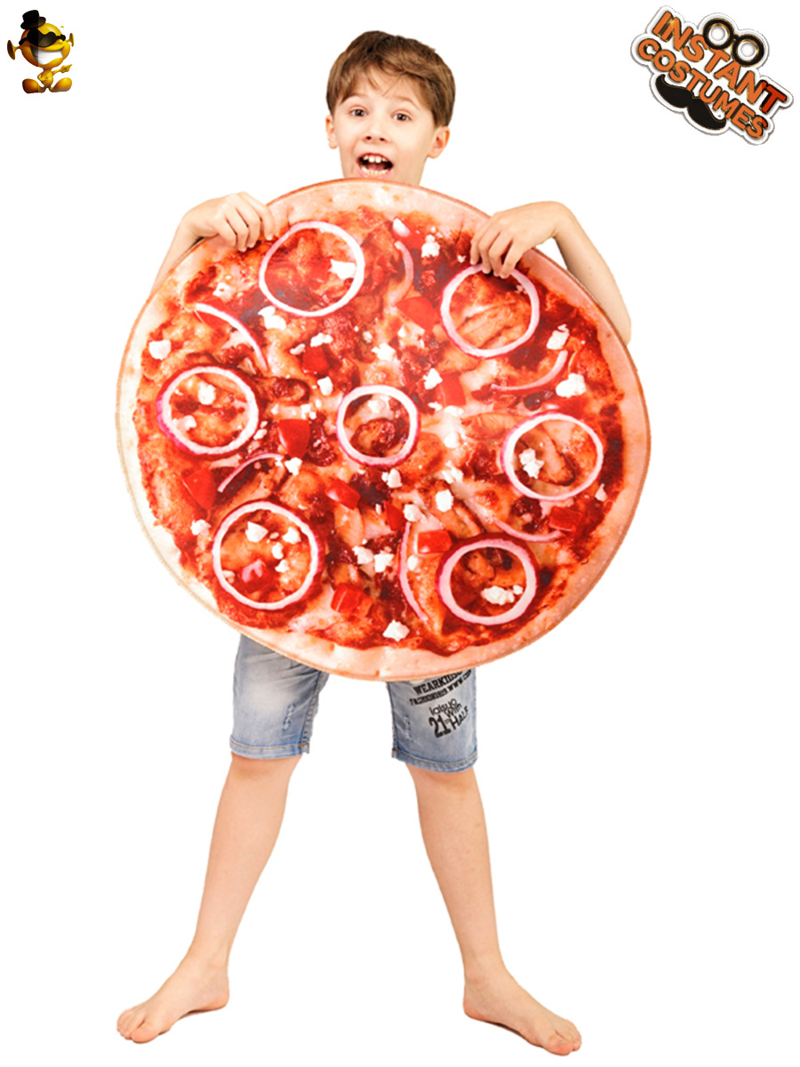 Parodia niños pizza traje de Carnaval fiesta divertido pizza traje de los niños juego de rol de comida