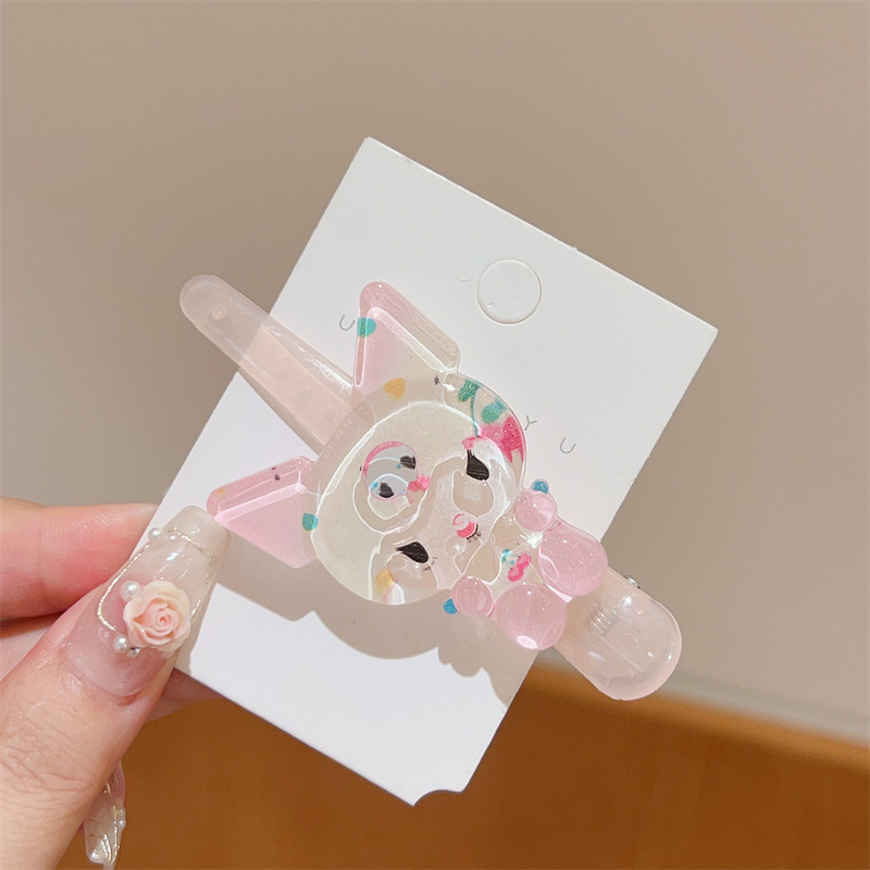 夏季全身冰透小动物发夹日系高颜值甜美风碎发少女鸭嘴夹发卡发饰|undefined