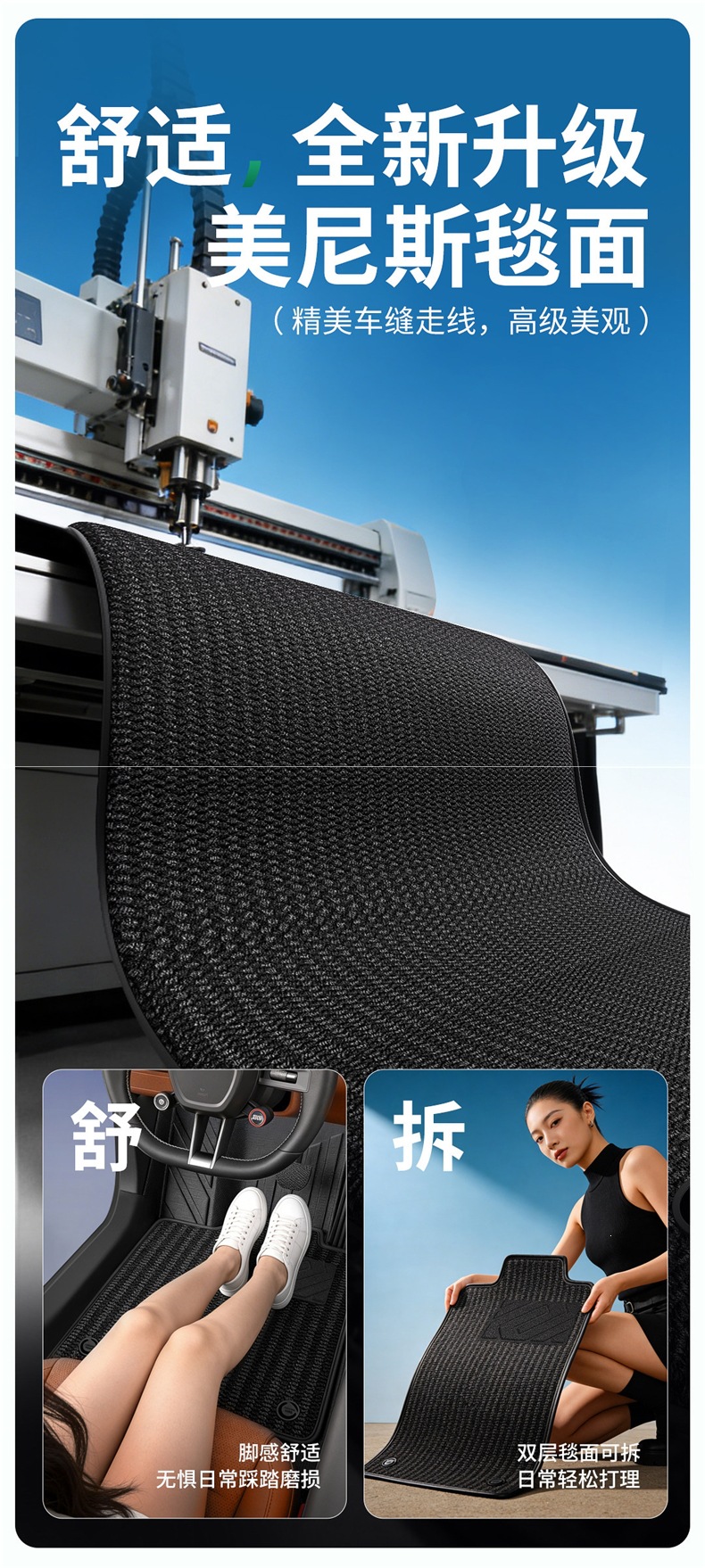 Che Li You TPE car floor mats, full coverage, car mats, floor mats, interior mats, custom-made for specific cars, all-inclusive