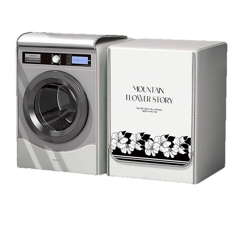 Lavadora de tambor francés cubierta protector solar impermeable a prueba de polvo marca de cubierta universal para baño especial 10KG