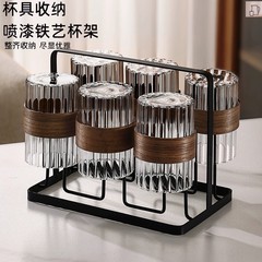 耐熱うねりグラスセットパーマ防止家庭用リビングルーム水泡カップコーヒーカップ高颜値カップホルダーカップ