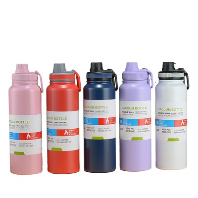 热销304不锈钢保温杯 太空壶手提大容量户外运动水壶