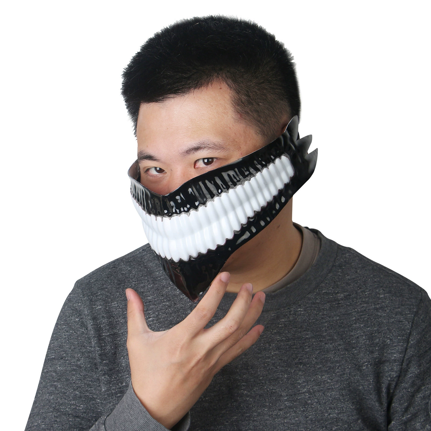 Dandadan Okarun Bold Party Turbo Grandma Mask Latex Dangdai Anime Role Playing Props