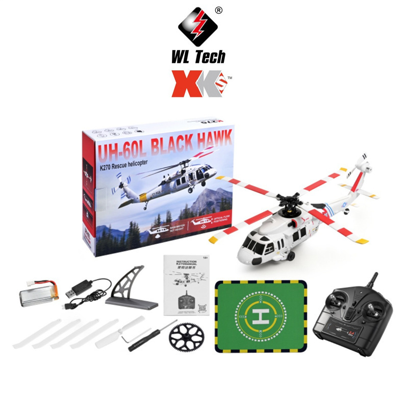Weili K270 Black Hawk Uh-60L Optical Flow Version Four-Way Four-Rotor Brushless Wingless Remote Control Helicopter Model Toy Weili K270 Black Hawk Uh-60L Optical Flow Version Four-Way Four-Rotor Brushless Wingless Remote Control Helicopter Model Toy
