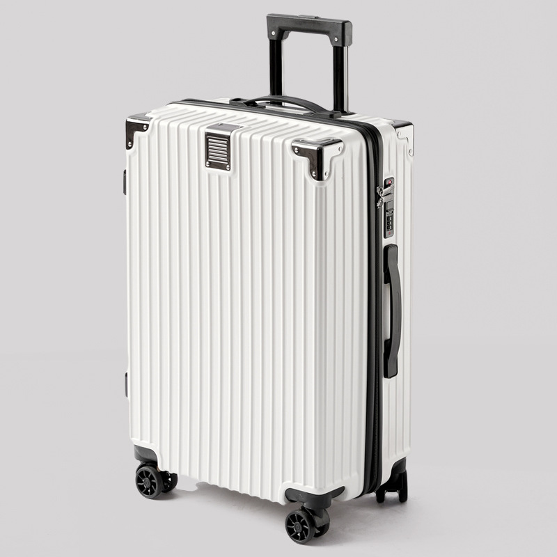 Maleta de equipaje, maleta de mano de 20 pulgadas, maleta con ruedas para hombre, marco de aluminio, equipaje de PC, bolsa de gran capacidad de 26 pulgadas, maleta de viaje para mujer, maleta de cuero