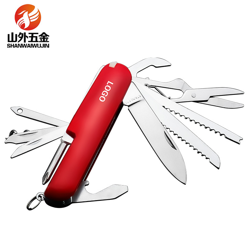 Buy quality Printed Logo Swiss Knife Army Knife Gift Box Set Folding Knife Outdoor Gift Knife 11
