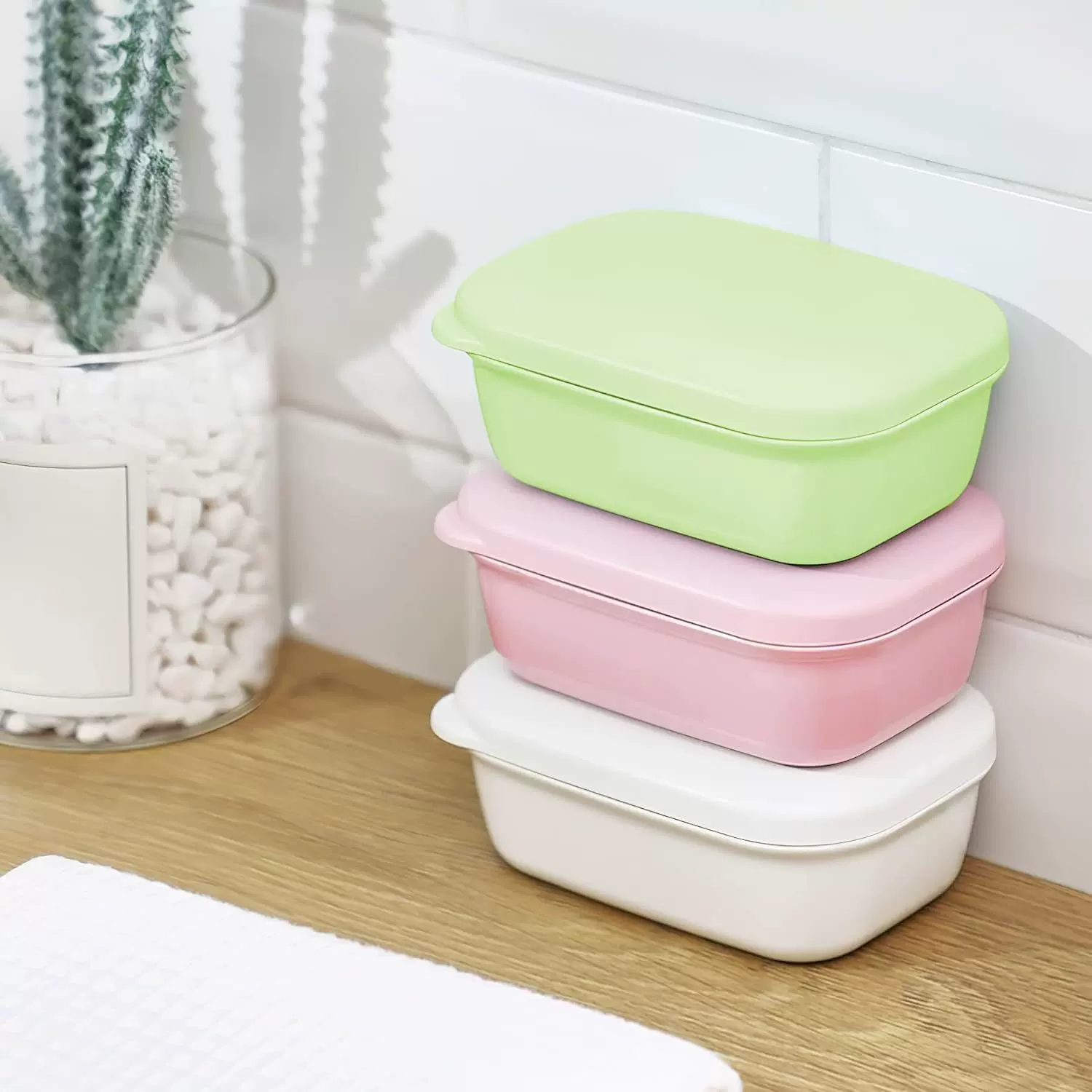 简约家用香皂盒沥水肥皂盒旅行便携防水密封卫生间皂碟浴室防漏