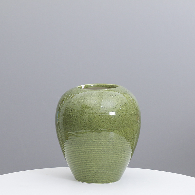 Cerámica simple florero creativo sala de estar arreglo floral alto sentido decoración del hogar decoración de escritorio simulación hidropónica flor seca dispositivo