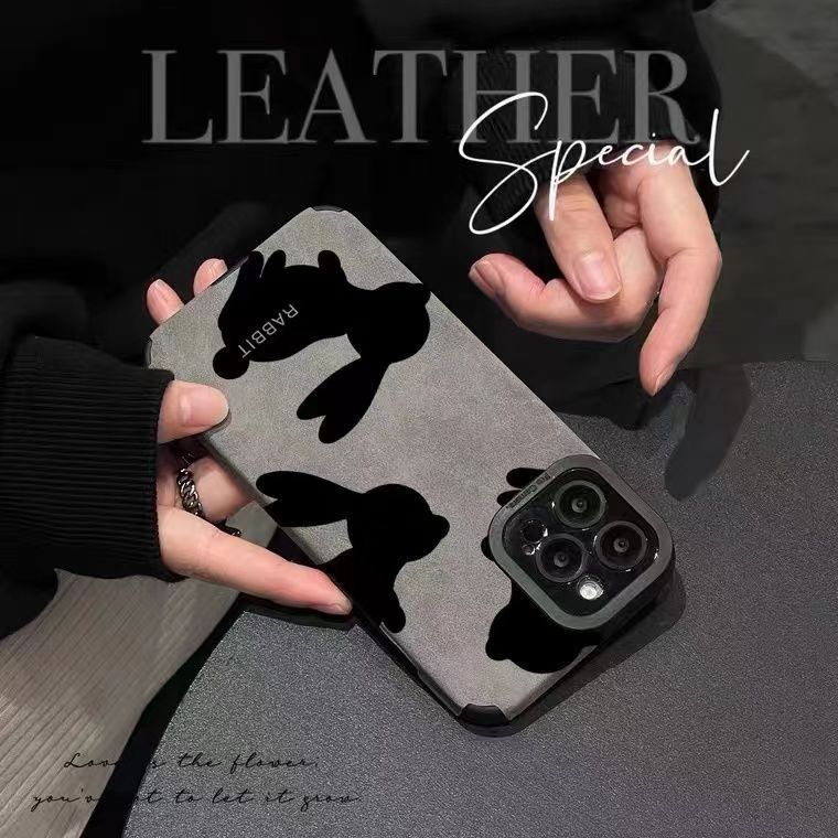 Premium Samsung A71 Phone Case Suede Rabbit Design For Women_voghion.com