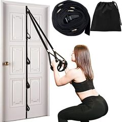 Elastic Cord Door Clip 11-Piece Set Pull-Up Bar Accessory Elastic Cord Door Clip Home Fitness Equipment Multi-Point Door Anchor Strap