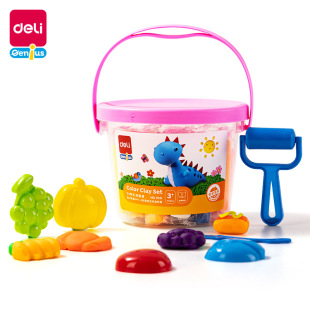 [Deli] 7031 color clay suit 24 color children's plasticine texture soft kindergarten handmade clay toys