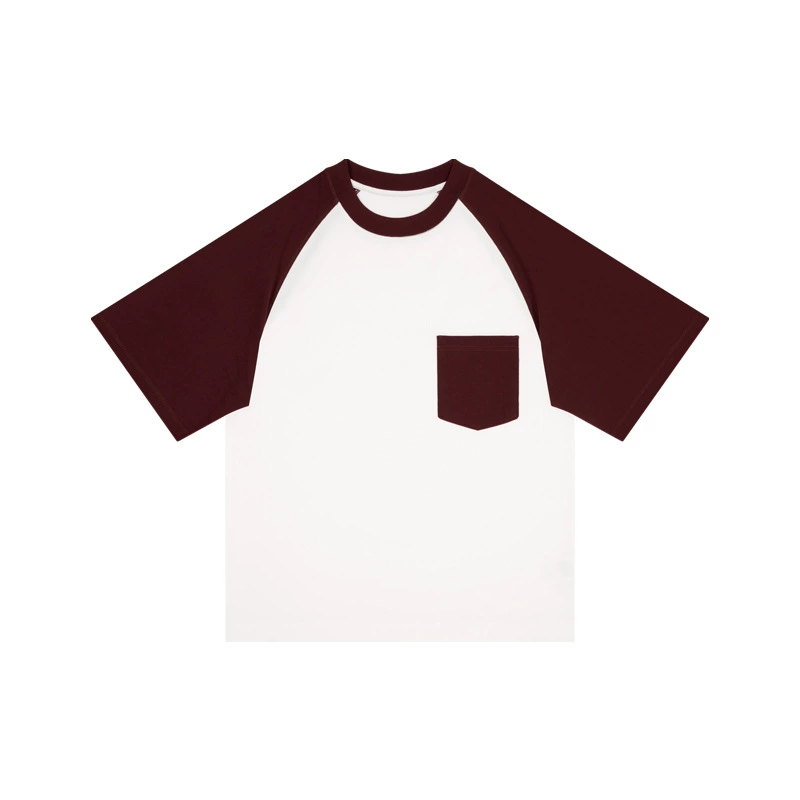 Oversized T-shirt, pocket raglan tee, contrast sleeves — multi-color sizes XS–XXL