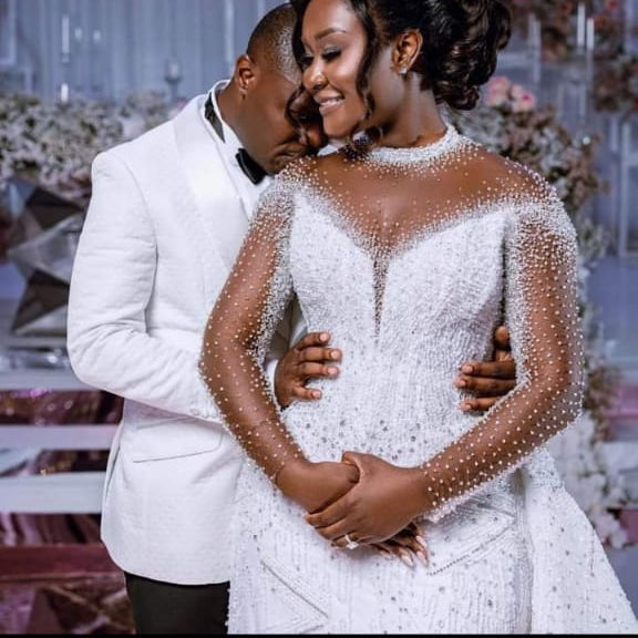 Trailing Wedding Dress 2026 New African Mermaid Detachable Foreign Trade Wedding Dress Bride Wedding Dress