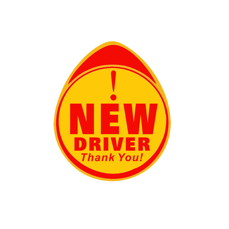 New driver初心者運転車シール初心者運転実習標識車シール女性運転手警告車シール|undefined