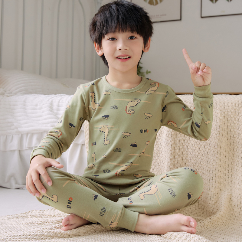 HSJ 원형 칼라 그린 공룡