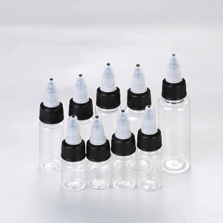 定制透明塑料瓶啫喱盖瓶旋转盖瓶尖嘴瓶液体分装瓶挤压瓶 颜料瓶