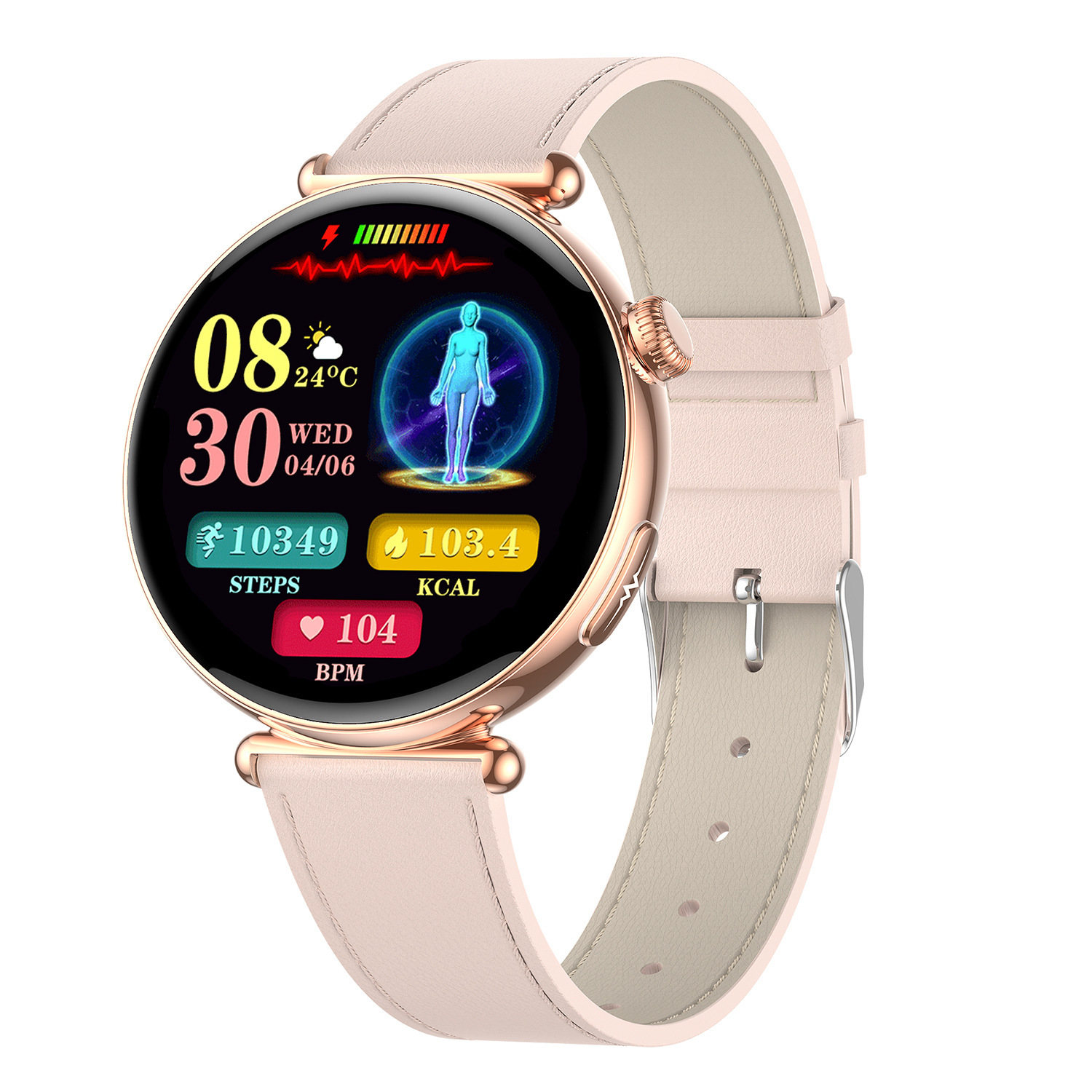 Et491 Smart Watch Ecg Electrocardiogram Bluetooth Call Heart Rate Sleep Health Monitoring Women's Sports Micro Physical Examination