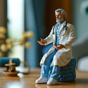 Manufacturer Customized Toy Doctor Suit Big White Coat European and American Style Doctor Plastic Toy Cartoon Character Blind Box Customization