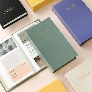 Korean Iconic Pure Color Ins Hard Surface Polaroid Photo Album Business Card Photo Album Small Card Storage Album 168P