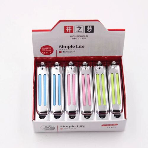 Jingzhimeng 625R nail clipper small and medium size nail clipper stainless steel nail clipper flat mouth color stall 2 yuan store goods