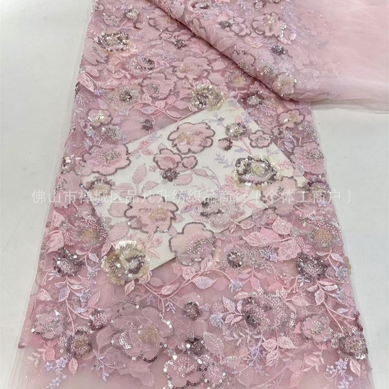 industria pesada láser flor adhesivo tela bordada alta elegante estilo nacional cheongsam vestido camisa vestido tela