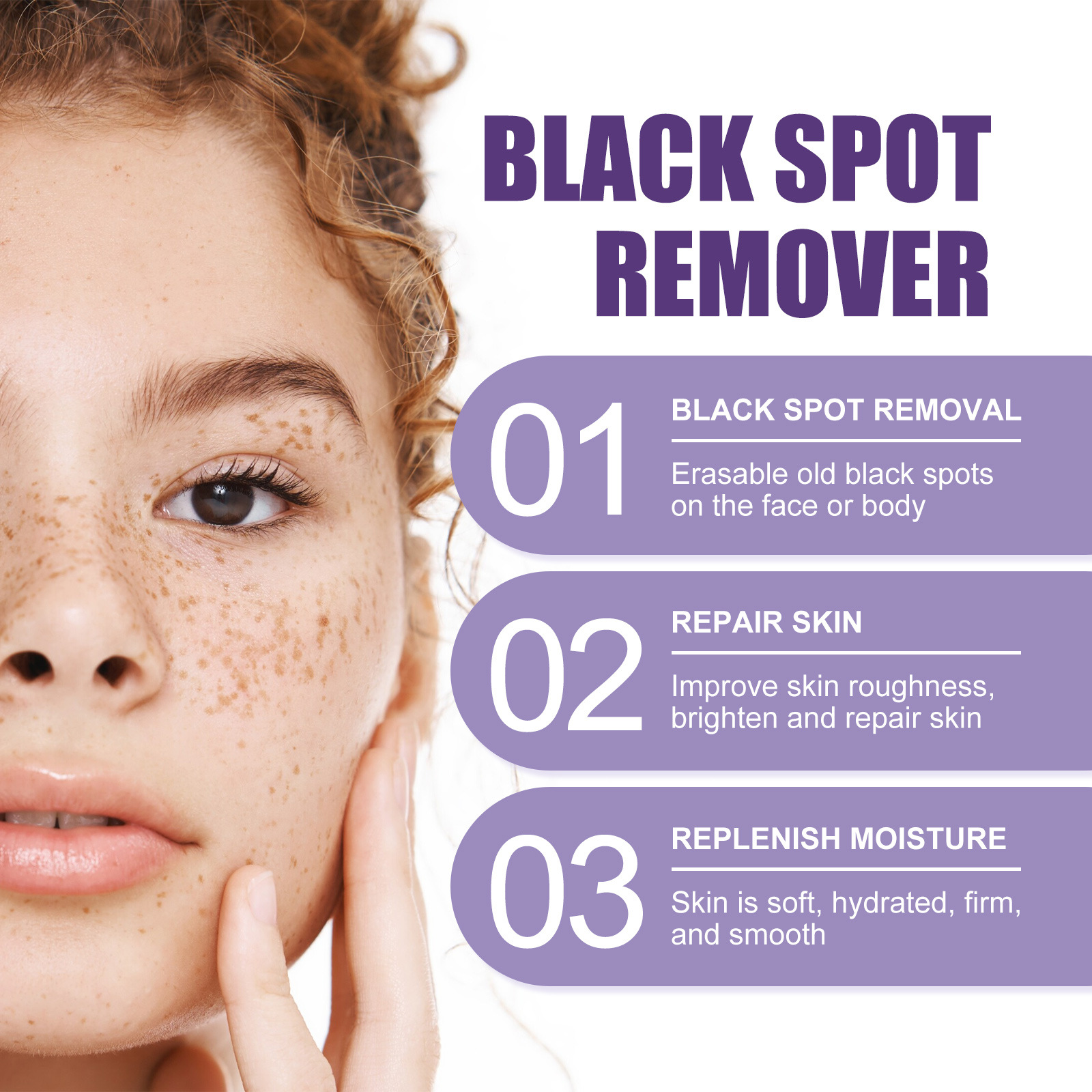 EELHOE Spot Repair Ball Lightens Blackspots, Yellowish Brown Spots, Melanin Moisturizes, Whitens, and Repairs Skin_voghion.com