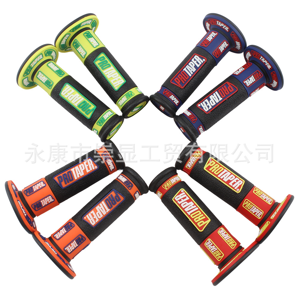 Off-Road Motorcycle Handlebar Grips, Rubber Gloves for Off-Road Motorcycles, Multi-Color Beach Rubber Universal Model