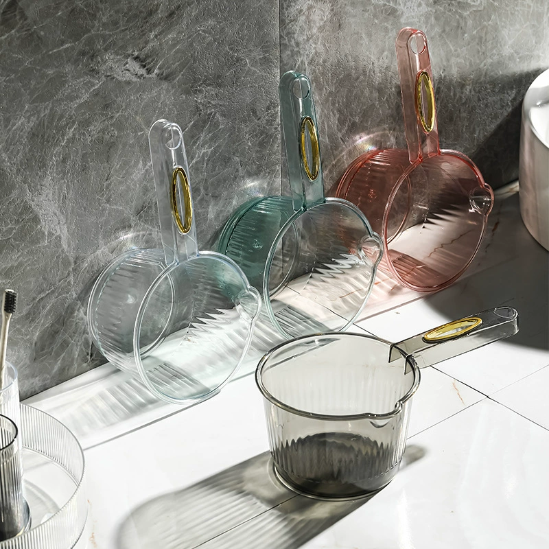 Пластиковый совок для воды Бытовой прозрачный пластиковый совок для воды Кухонный подвесной прозрачный пластиковый совок для воды Утолщенный с горловиной