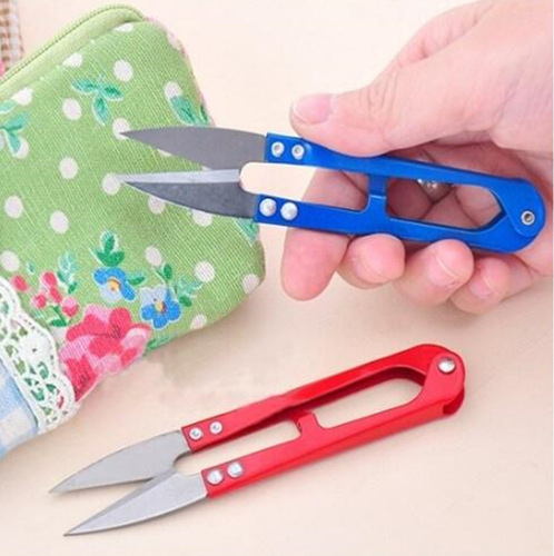 U-shaped stainless steel cross-stitch scissors, small scissors, yarn scissors, fishing scissors, thread scissors, U-shaped fishing line scissors, factory direct sales