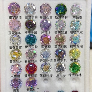 8mm Octagonal Rose Zircon Coated Zircon Bare Stone Accessories Supply Manicure Can Be Processed Earrings