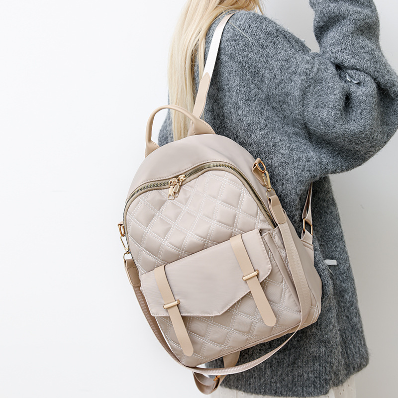 2024 nueva mochila de moda, bolso de mensajero femenino, mochila de cercanías, bolso de computadora, bolso de viaje de gran capacidad simple de ocio