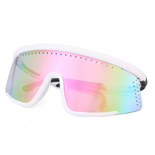 Cross-border New Outdoor Riding Sports Glasses Fashion Large Frame Windshield Men's Sunglasses Personalized Sunglasses Ski Goggles