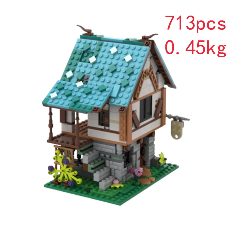 Castle Building Blocks Tree Set Small Pieces Assembly Toy_voghion.com