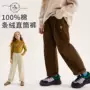 女童保暖加厚条绒裤子